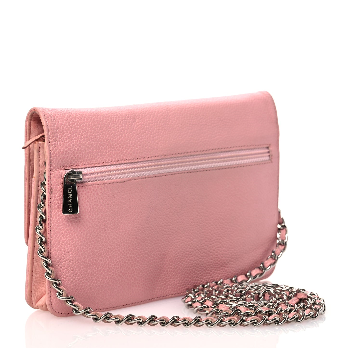 Caviar Timeless CC Wallet on Chain WOC Pink