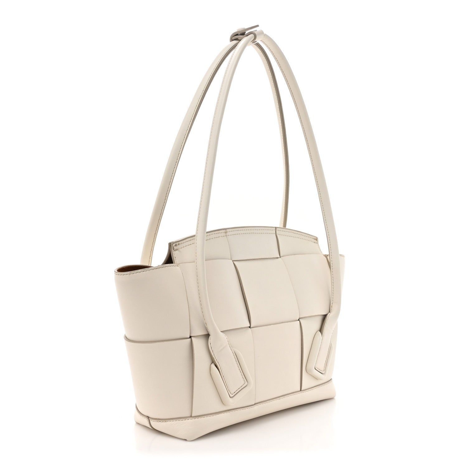 Bottega Veneta French Calfskin Maxi Intrecciato Small Arco Bianco 3 of 15