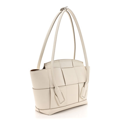 Bottega Veneta French Calfskin Maxi Intrecciato Small Arco Bianco 3 of 15