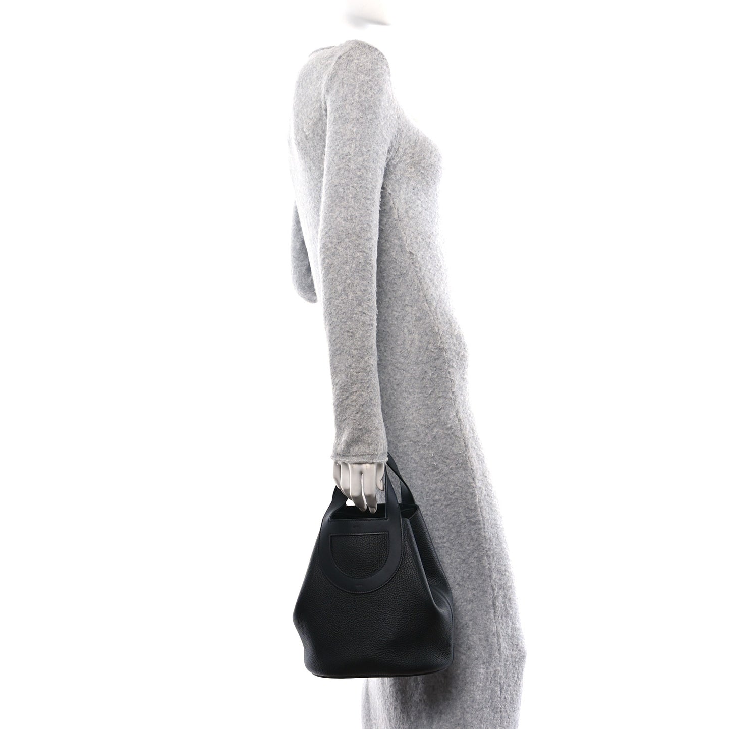 Taurillon Clemence Swift In-The-Loop 23 Bag Black