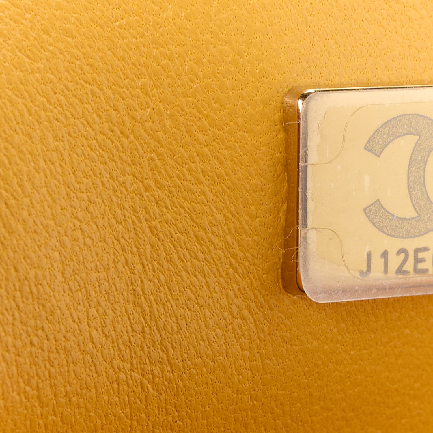 Chanel Lambskin Quilted Mini Top Handle Rectangular Flap Yellow 8 of 12