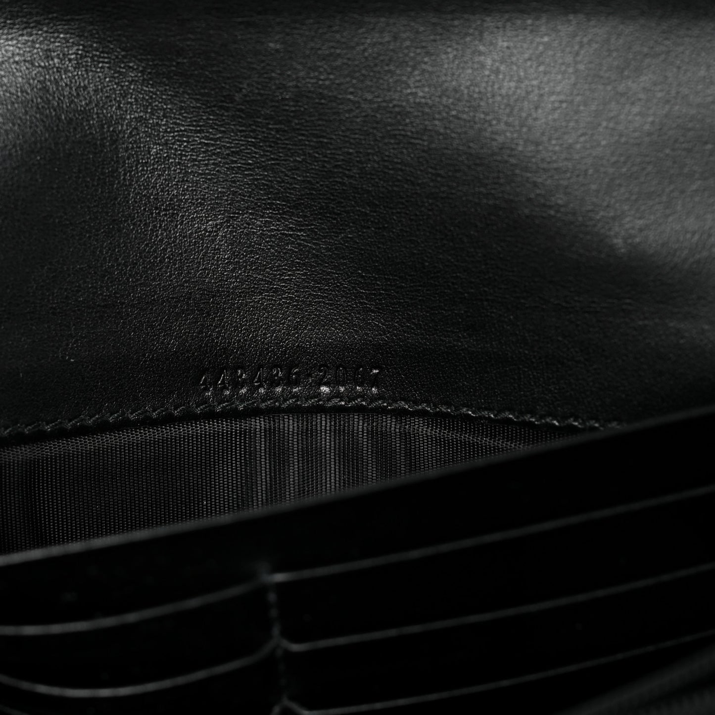 Calfskin Matelasse GG Marmont Continental Wallet Black