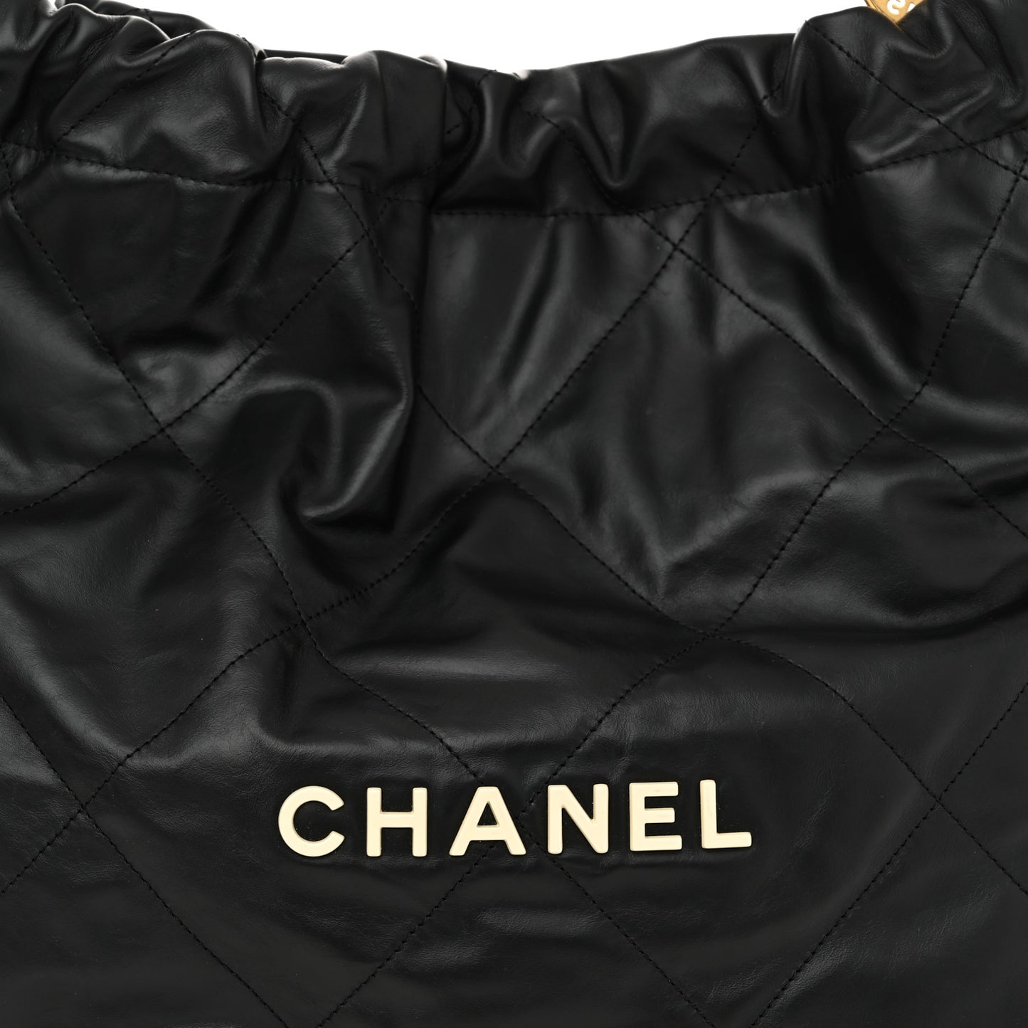 Calfskin Quilted Chanel 22 Black