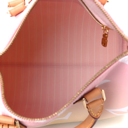 Louis Vuitton Monogram Giant By The Pool Speedy Bandouliere 25 Light Pink 5 of 11