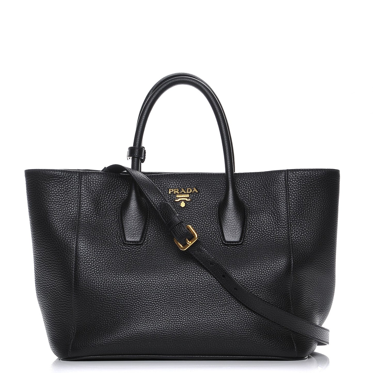 Vitello Daino Tote Nero Black