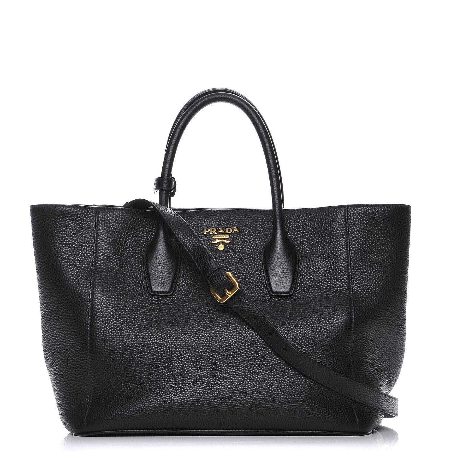 Prada Vitello Daino Tote Nero Black 1 of 9