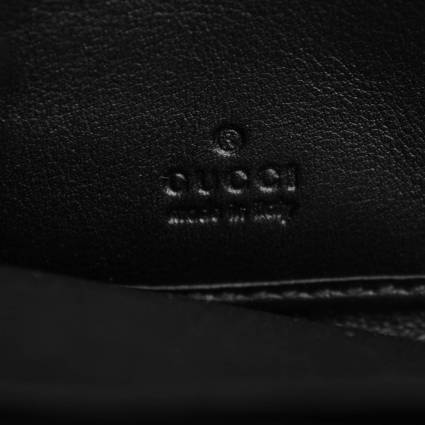 Guccissima Large Twins Zip Around Wallet Black