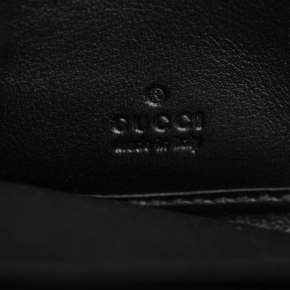 Gucci Guccissima Large Twins Zip Around Wallet Black 6 of 8