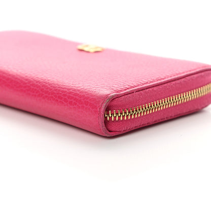Gucci Dollar Calfskin GG Marmont Zip Around Wallet Box Pink 9 of 13