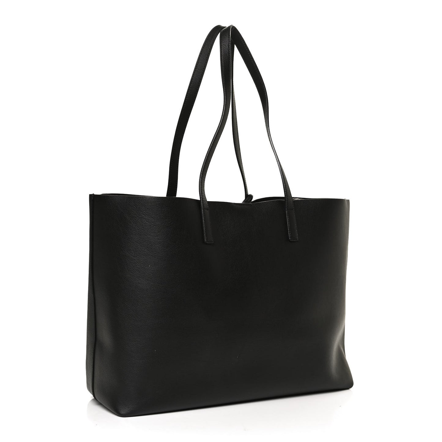 Calfskin Large Shopping Tote Black