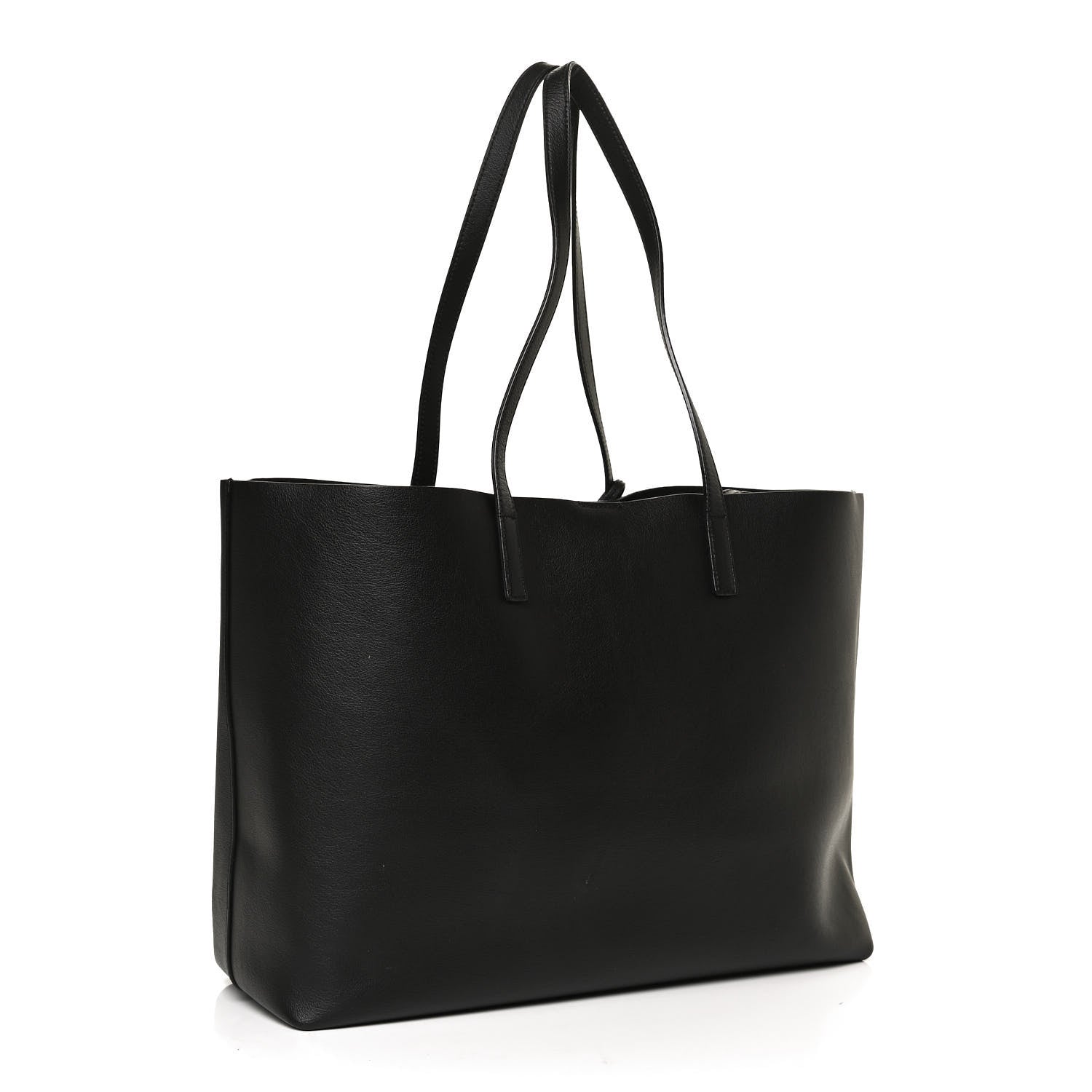Saint Laurent Calfskin Large Shopping Tote Black 3 of 12