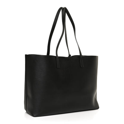 Saint Laurent Calfskin Large Shopping Tote Black 3 of 12