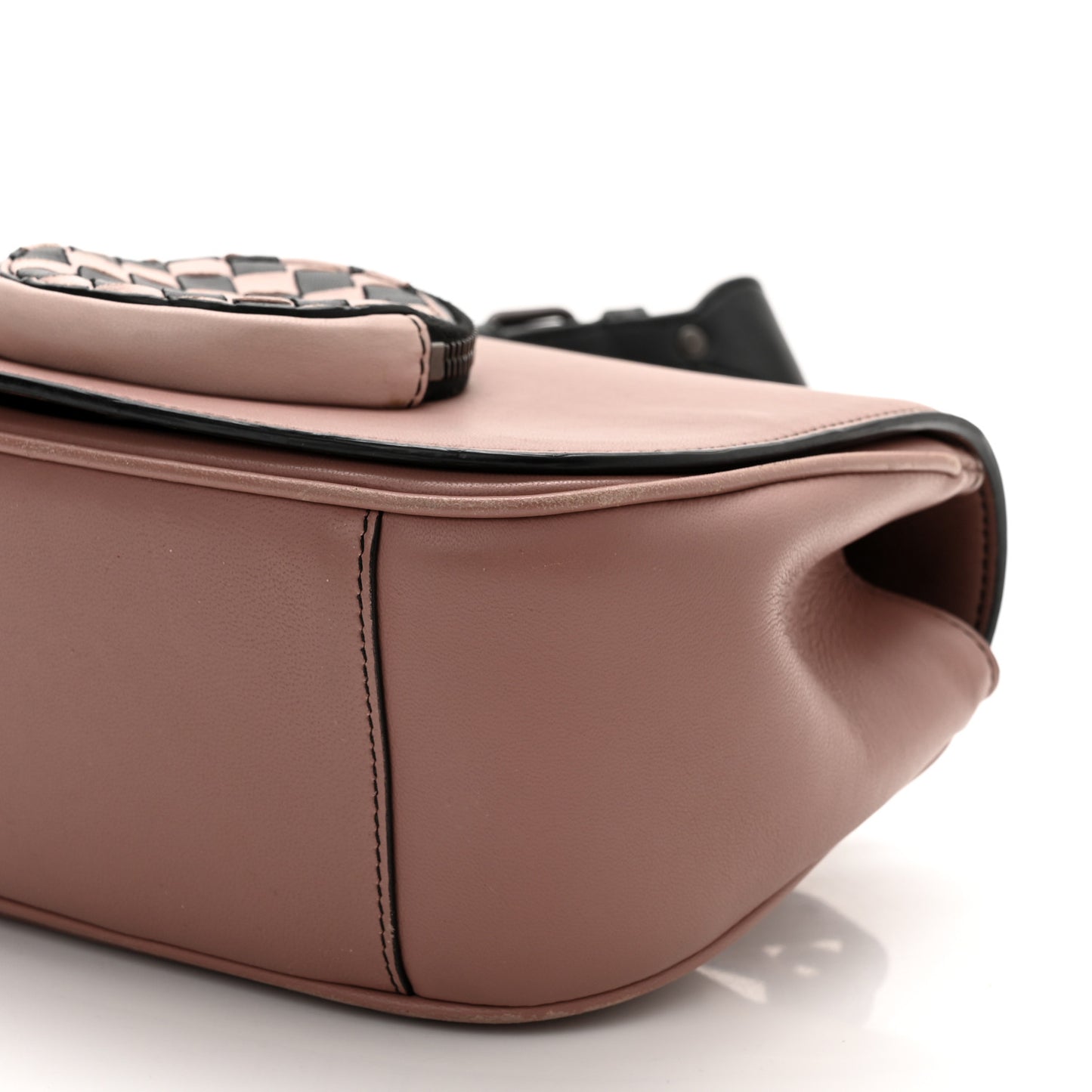 Nappa Intrecciato Luna Crossbody Pouch Multicolor