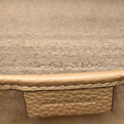 Celine Drummed Calfskin Nano Luggage Dune 8 of 11
