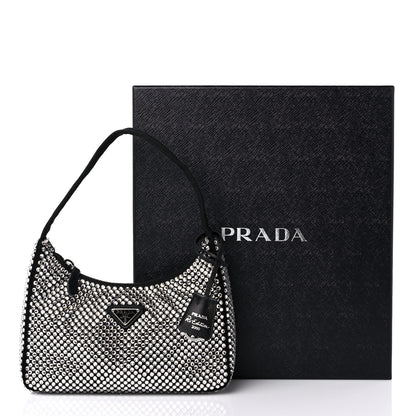 Prada Satin Crystal Mini Re-Edition 2000 Bag Cristal 9 of 9