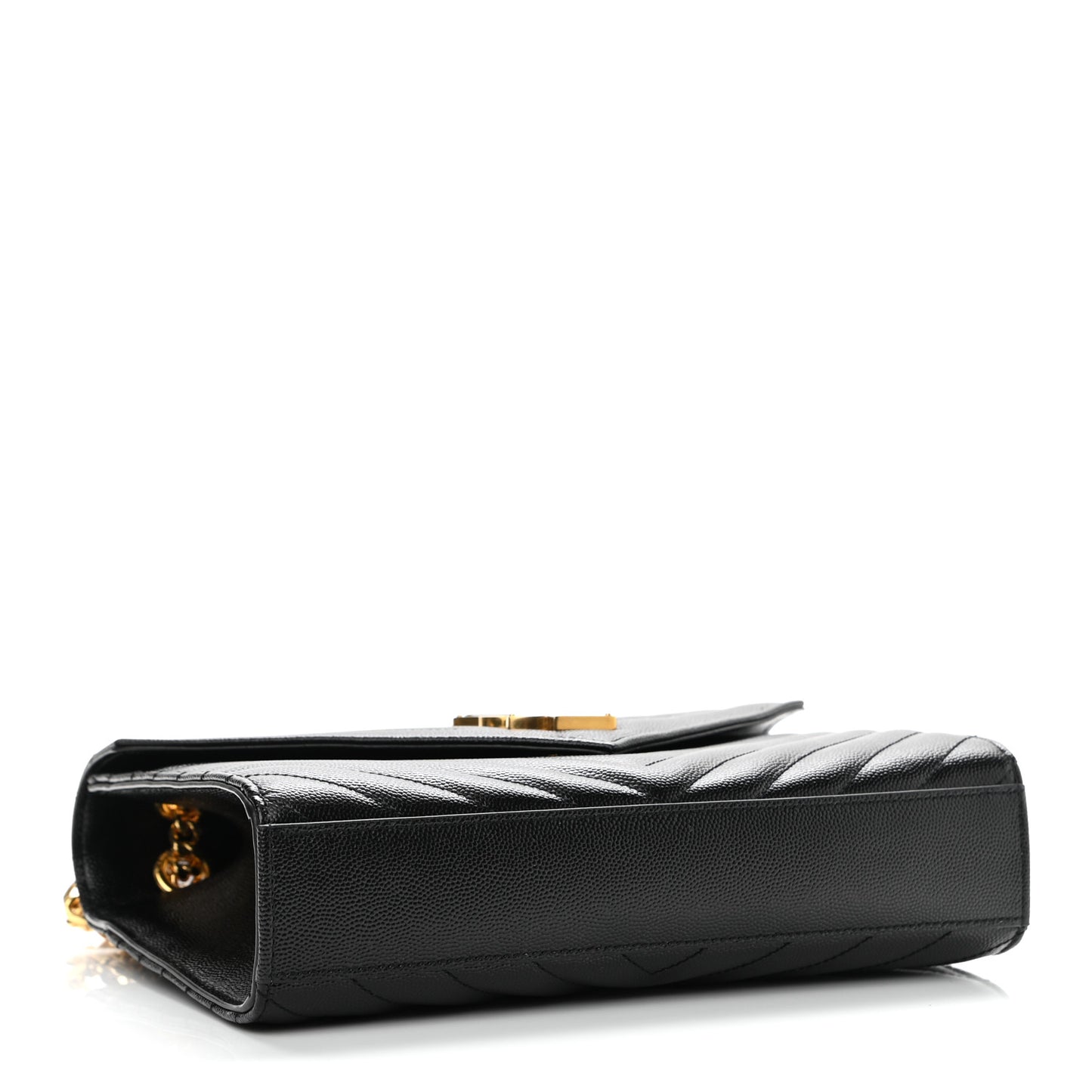 Grain De Poudre Matelasse Chevron Medium Monogram Satchel Black