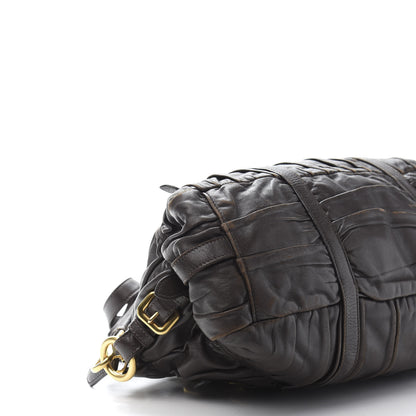 Prada Nappa Gaufre Shopping Satchel Caffe 9 of 18