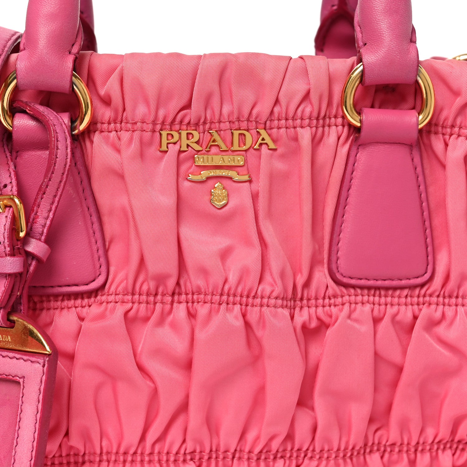 Prada Tessuto Nylon Gaufre Small Tote Petalo 12 of 17
