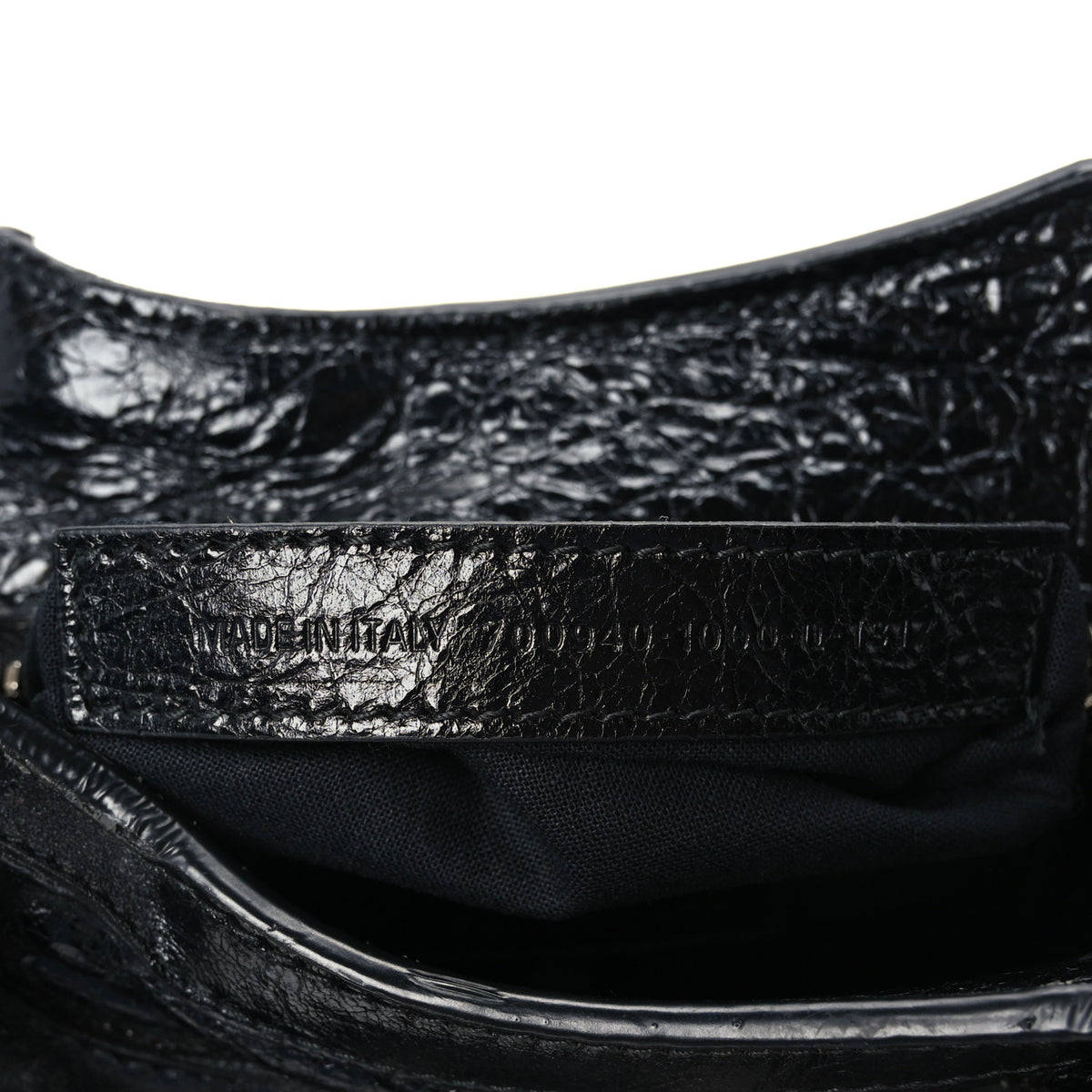 Agneau Arena Crystal Neo Cagole Handbag XS Black