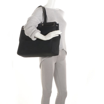 Hermes Toile Herbag MM Bag Black 2 of 7