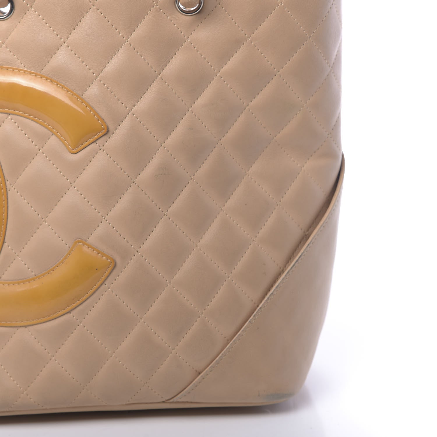 Chanel Calfskin Quilted Medium Cambon Tote Beige 13 of 16