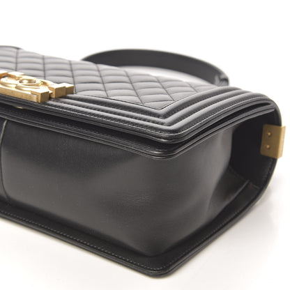 Chanel Lambskin Quilted Medium Boy Flap Black 5 of 9