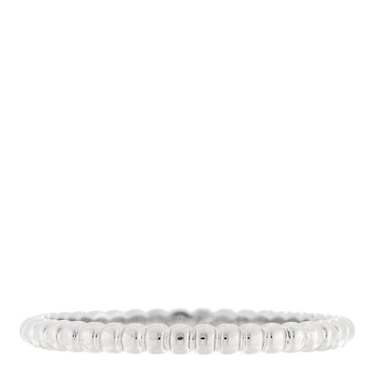 Van Cleef & Arpels 18K White Gold Small Perlee Ring 61 9.5 3 of 5