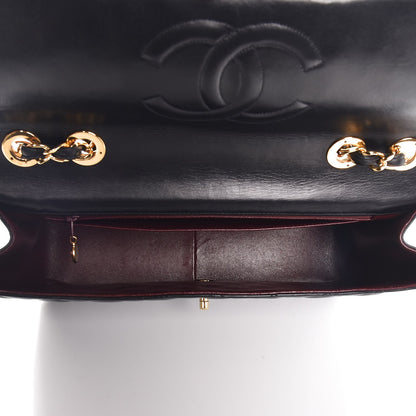 Chanel Lambskin Quilted XL Jumbo Single Flap Black 5 of 7