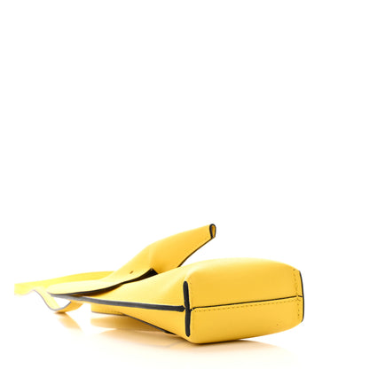 Loewe Calfskin Elephant Pouch Crossbody Bag Yellow 4 of 11