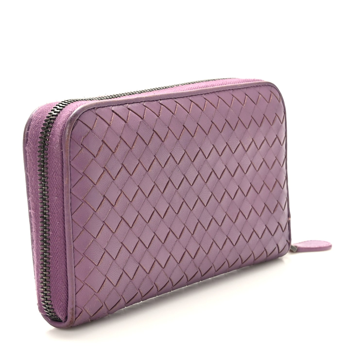Nappa Intrecciato Zip Around Wallet Corot