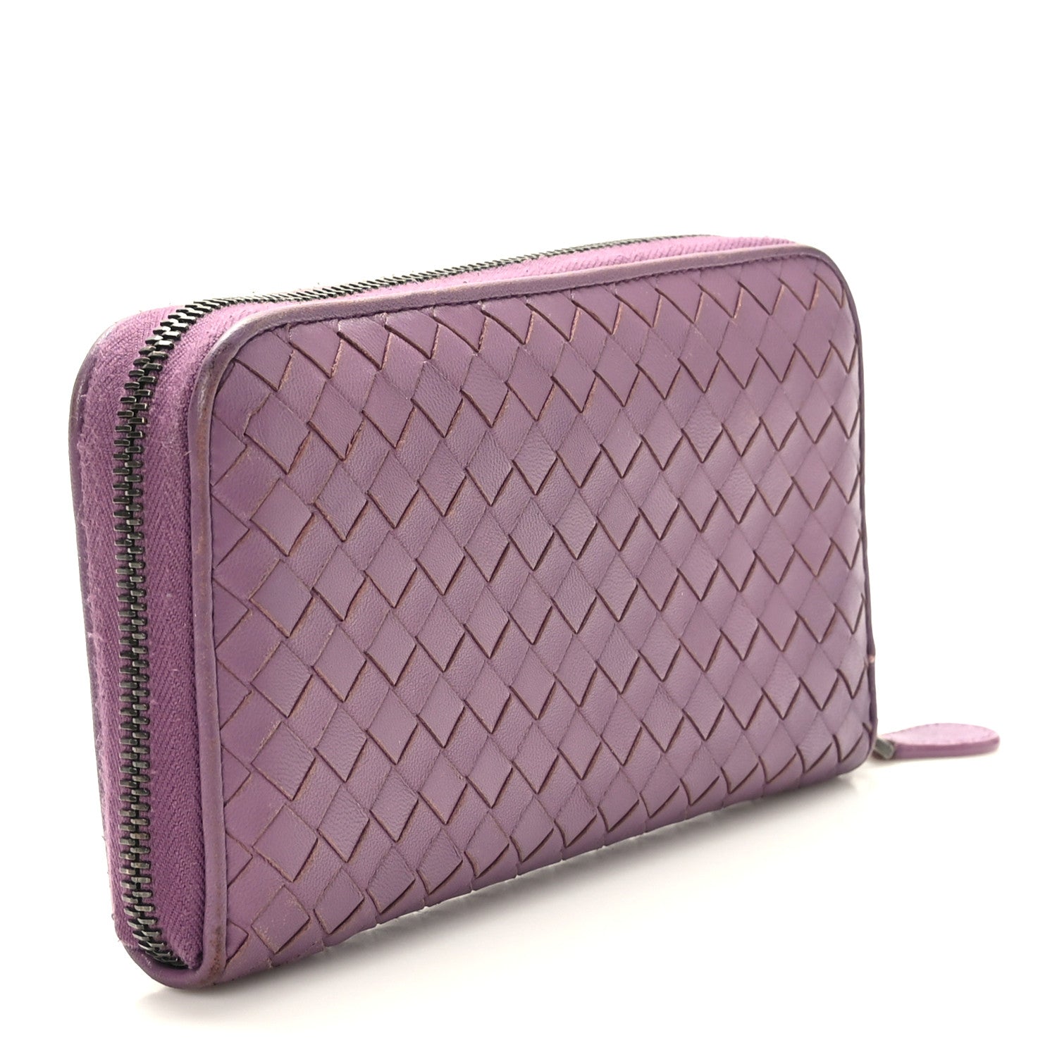 Bottega Veneta Nappa Intrecciato Zip Around Wallet Corot 3 of 6
