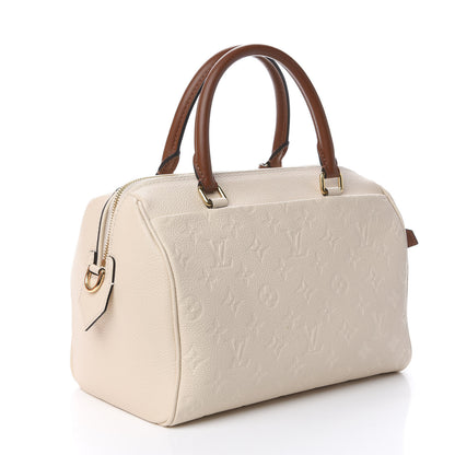 Louis Vuitton Empreinte Calfskin Speedy Bandouliere 25 NM Creme Caramel 3 of 11