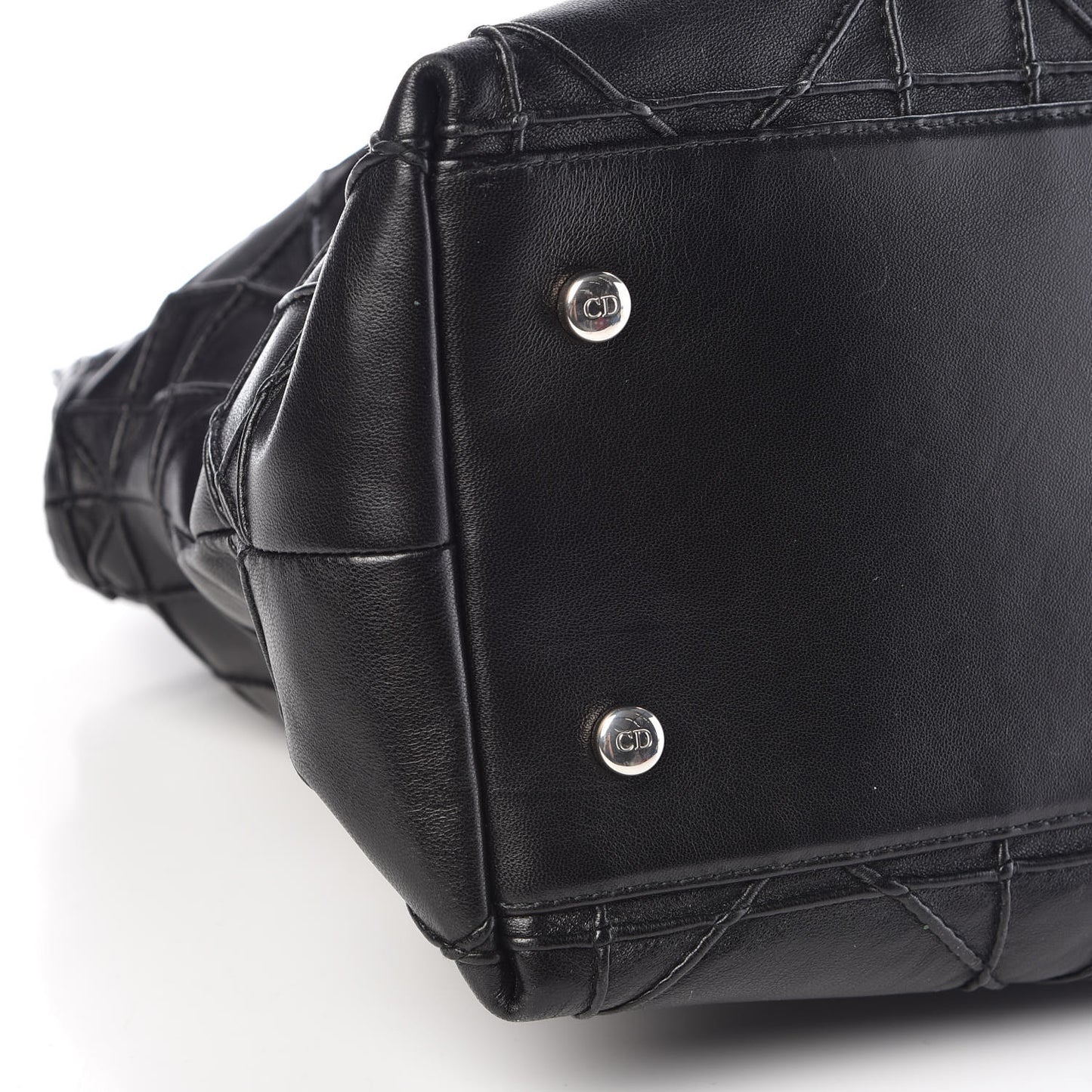 Lambskin Cannage Medium Granville Tote Black