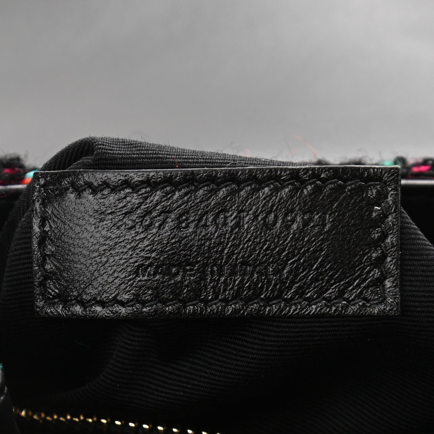 Saint Laurent Tweed Toy Loulou Shoulder Bag Black 7 of 12