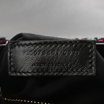 Saint Laurent Tweed Toy Loulou Shoulder Bag Black 7 of 12