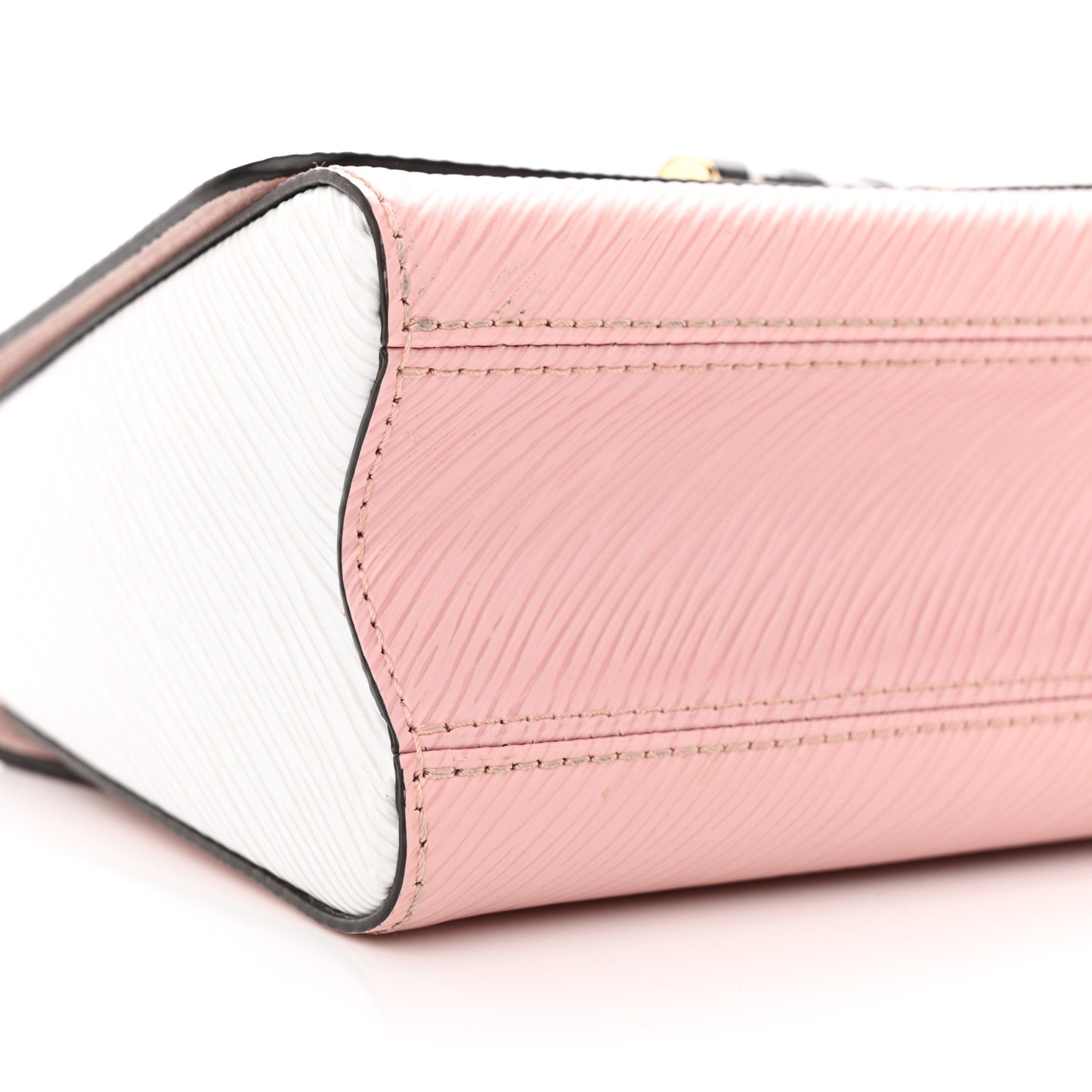 Epi Stones Twist Shoulder Bag PM Rose Ballerine