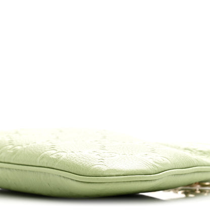 Gucci GG Grainy Calfskin Emblem Super Mini Shoulder Bag Sage Leaf 10 of 11