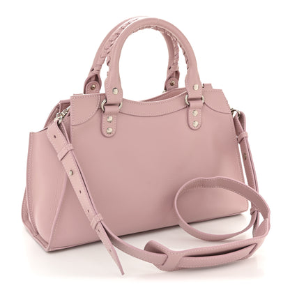 Balenciaga Grained Calfskin Neo Classic Silver Hardware S City Powder Pink 3 of 12