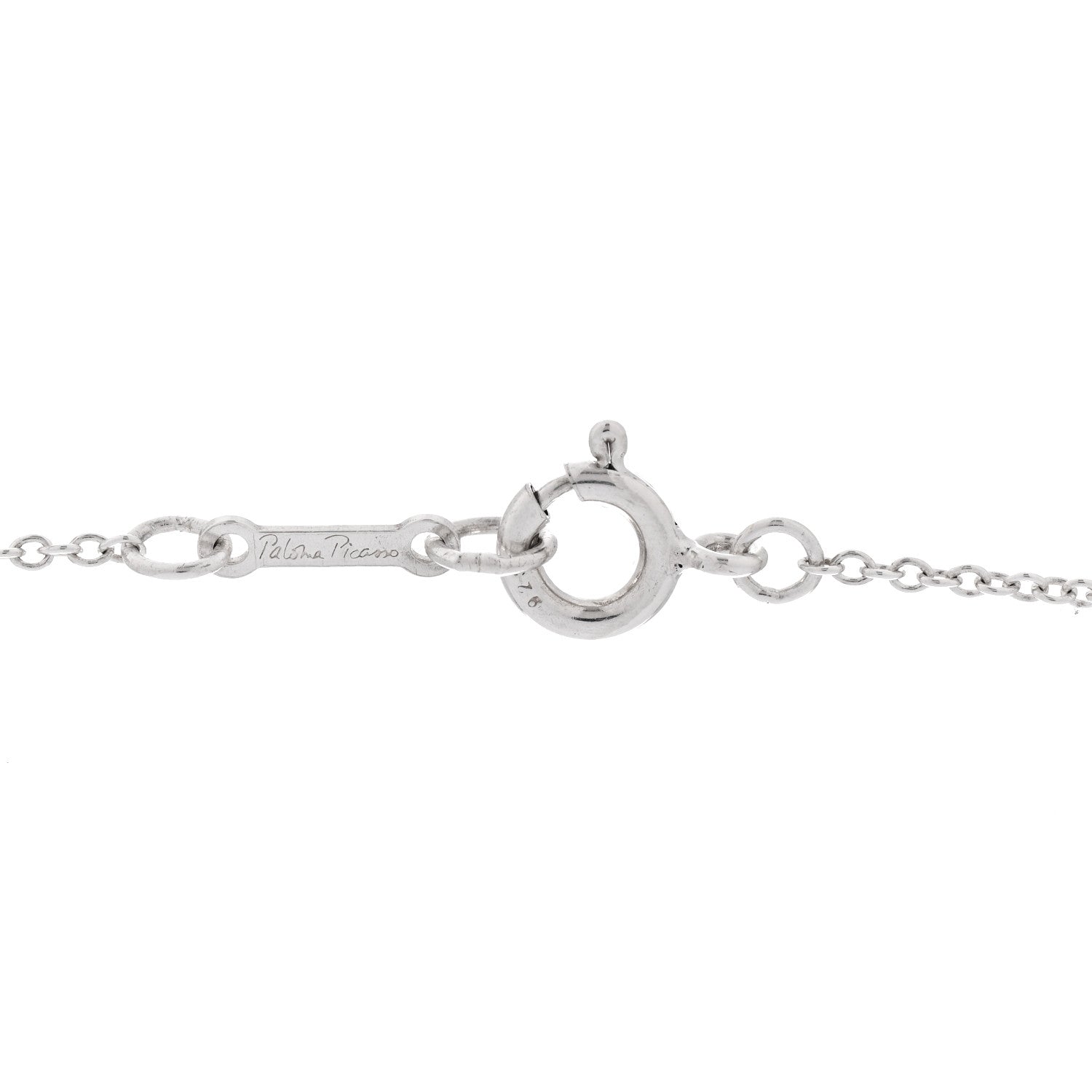Tiffany Sterling Silver Paloma Picasso Tenderness Cross Pendant Necklace 4 of 5