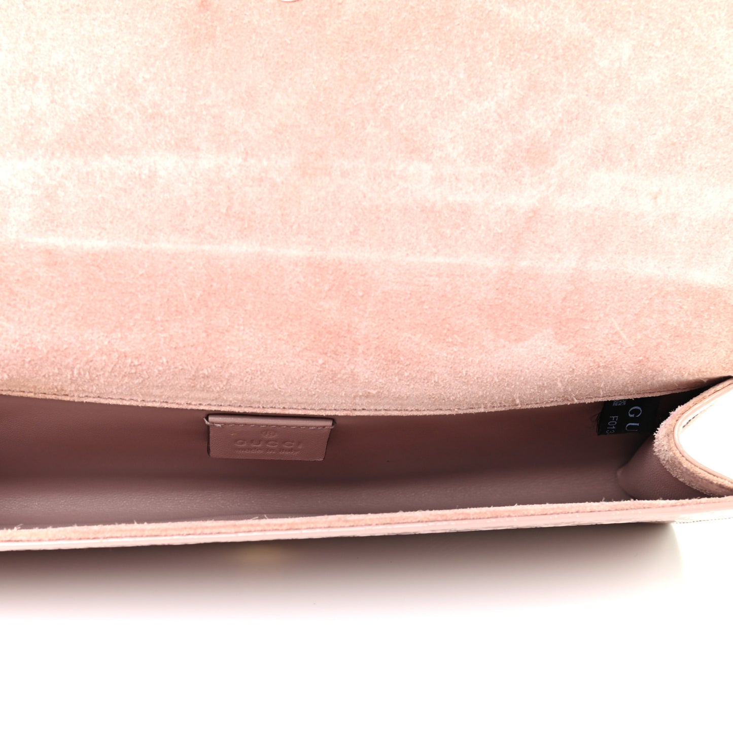Patent Microguccissima Small Broadway Clutch Dark Cipria