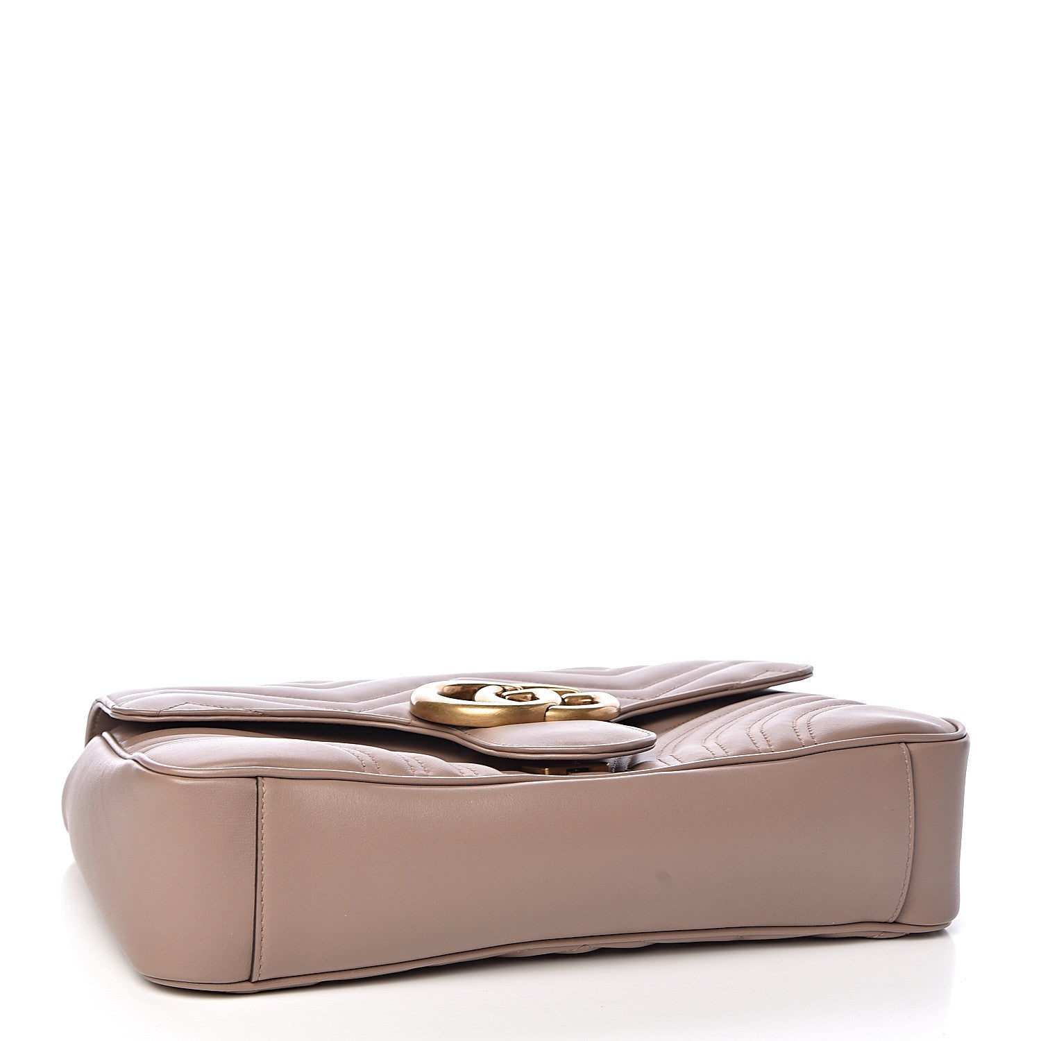 Gucci Calfskin Matelasse Medium GG Marmont Shoulder Bag Porcelain Rose 4 of 11
