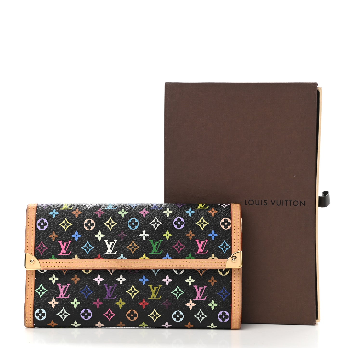 Monogram Multicolor Porte Tresor International Wallet Black