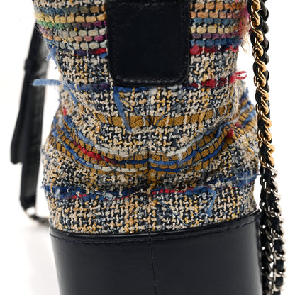 Chanel Tweed Calfskin Quilted Medium Gabrielle Hobo Navy 11 of 13