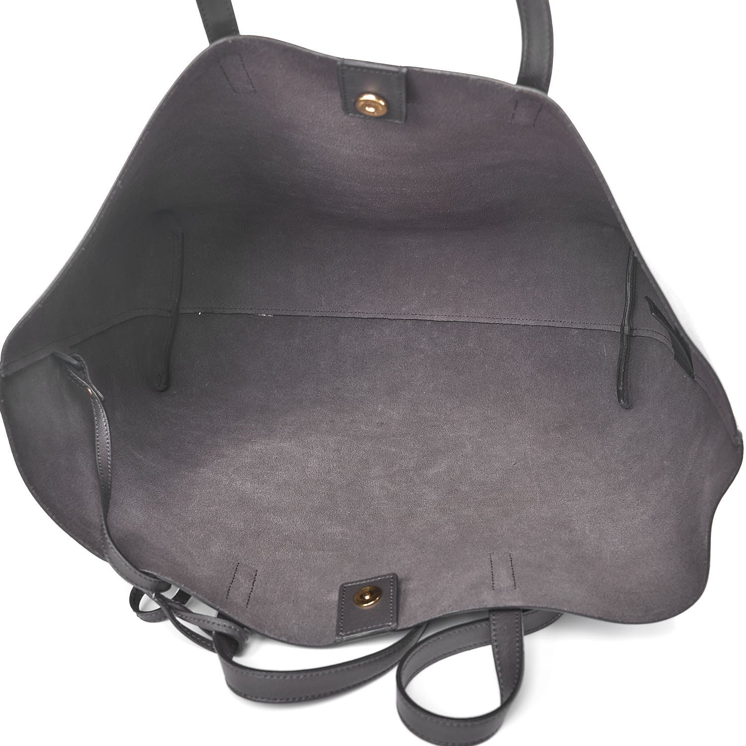 Saint Laurent Calfskin Large Shopping Tote Dark Grey 6 of 8