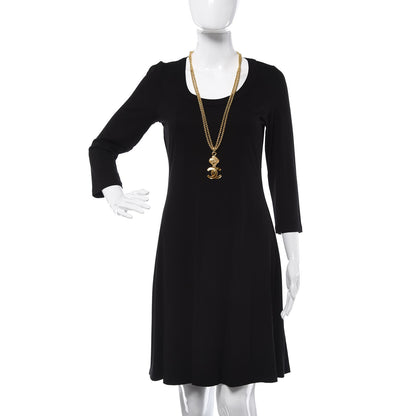Chanel Metal CC Double Chain Necklace Gold 3 of 6