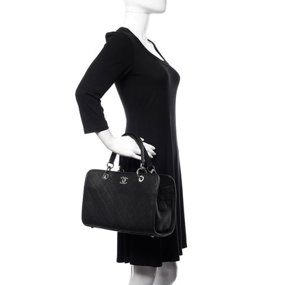 Chanel Caviar Stitched Shopping Tote Black 3 of 12
