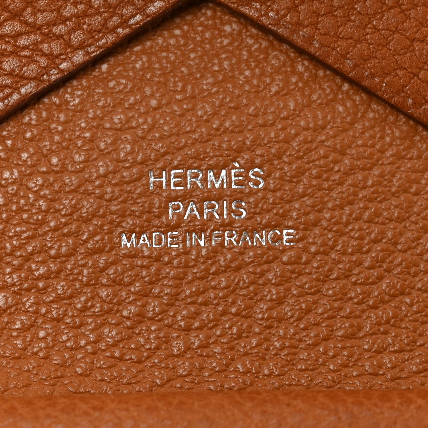 Hermes Barenia Faubourg  Calvi Duo Card Case Fauve 6 of 7
