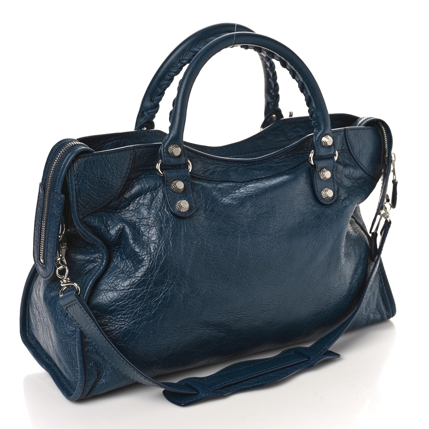 Balenciaga Agneau Giant 12 Silver Hardware City Bleu de Minuit 3 of 10