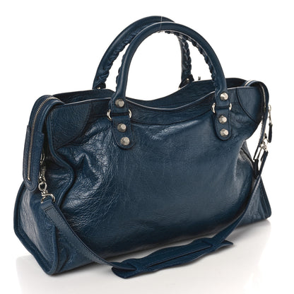 Balenciaga Agneau Giant 12 Silver Hardware City Bleu de Minuit 3 of 10