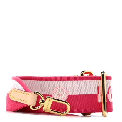 Louis Vuitton Jacquard Neverfull BB Shoulder Strap Pink Peony 1 of 4
